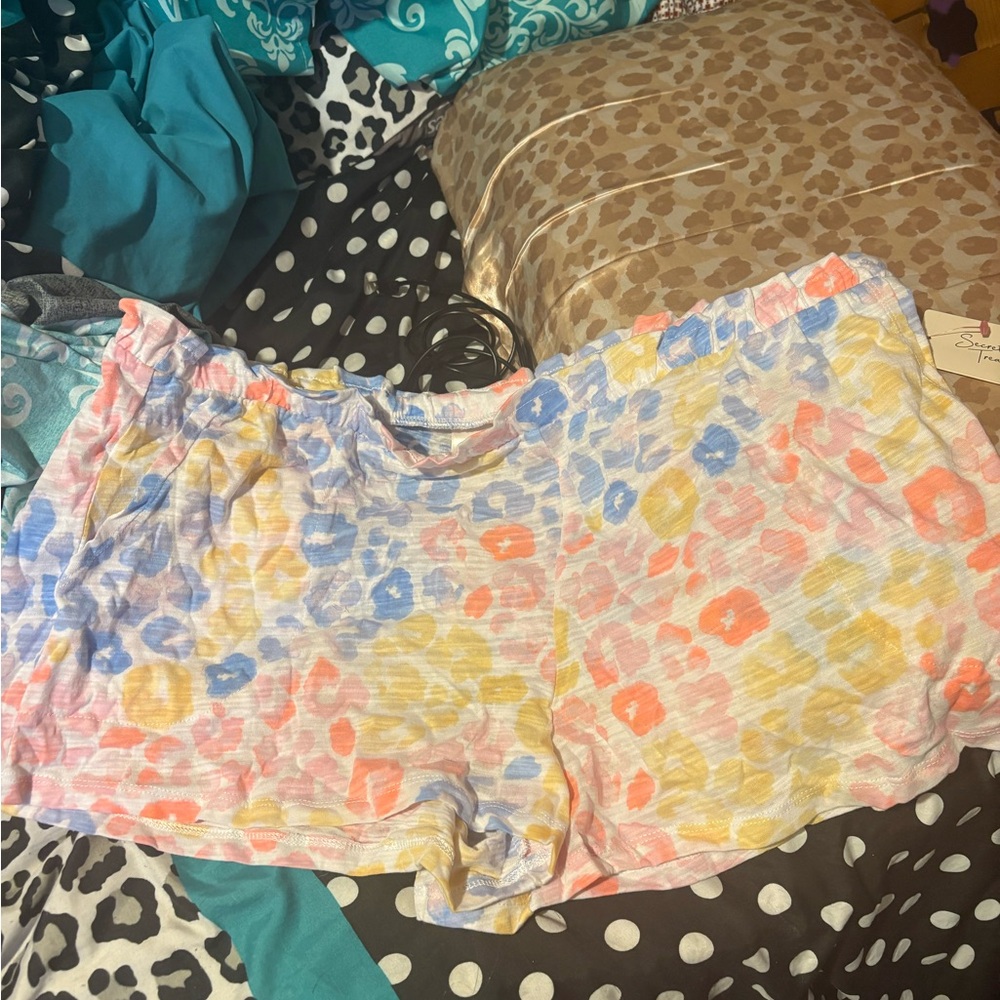 Colorful Leopard Print Shorts